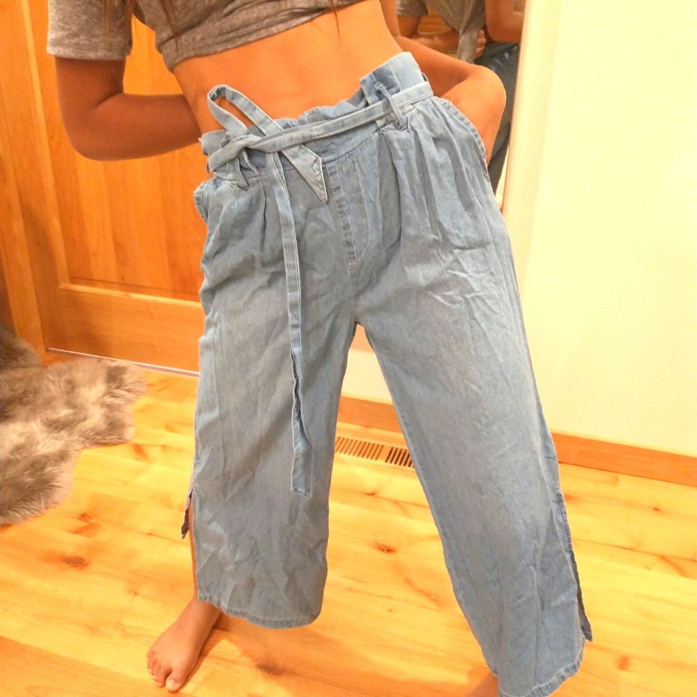 Rewash Bermuda, Cropped and relaxed fit pa…